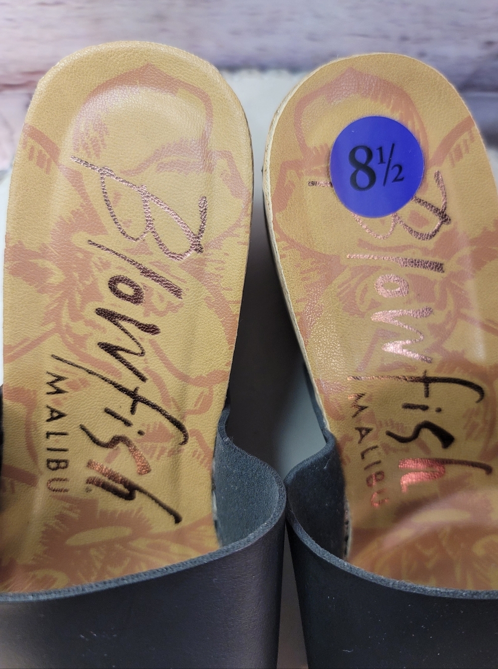 NWT Blowfish Malibu Womens Black Cork Wedge Slide Sandals Size 8.5 - Picture 12 of 14